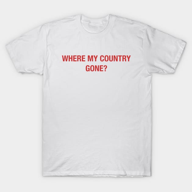 Where My Country Gone? T-Shirt by ericb